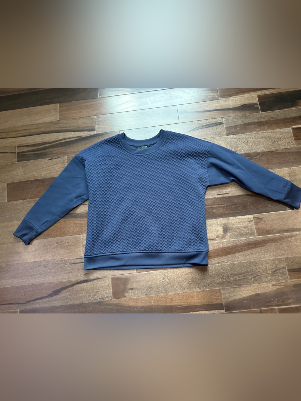 Ralph Lauren Quilted Navy Sweatshirt